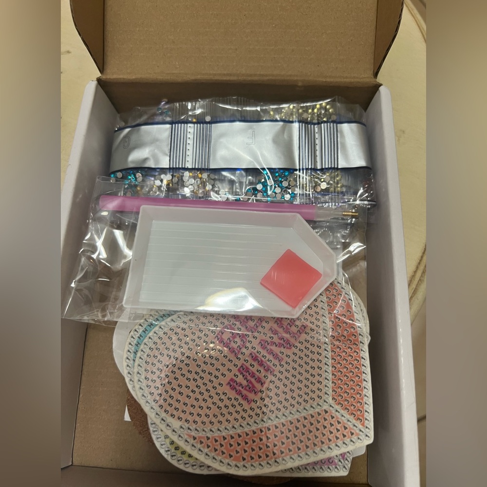 Craft Kit with Beads and Tools- diy coasters